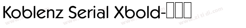 Koblenz Serial Xbold字体转换